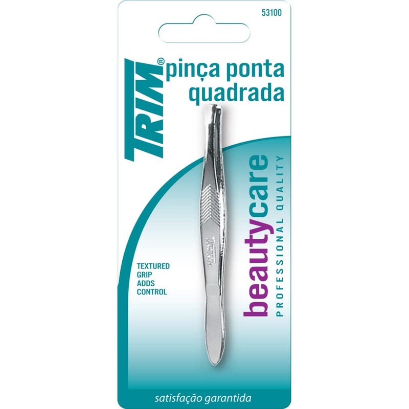TRIM Professional Quality Square Tip Tweezers Sold in packs of 6 - Image 1
